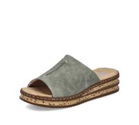 Rieker Mules pour femme 62905, Vert 53, 36 EU Schmal