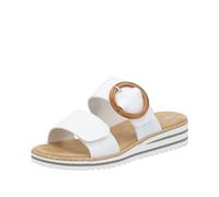 Rieker Femme V0692 Mules, Blanc, 38 EU