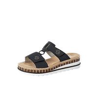 Rieker Mules V79N2 pour femme à enfiler, bleu, 37 EU