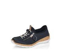 Rieker Femme N4263 Sneakers Basses, Bleu (Pazifik/Pazifik/Marine/Schwarz), 38 EU