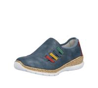 Rieker Chaussons pour Femme N4264 – Bleu – Taille 37 EU