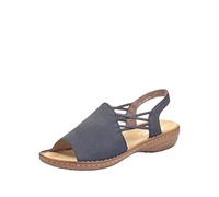 Rieker Femme 608D1-14 Sandales Bout fermé, Blau (Pazifik 14), 41 EU