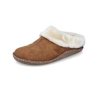 Rieker Pantoufles Femmes Chaussons Doublure chaude 66390, Taille:42 EU, Couleur:Marron
