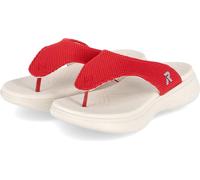 Rieker Pantoufles Femmes Rouge Textile Tricot fin Taille : 37