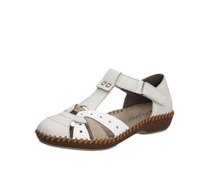 Rieker Pantoufles M1655 pour femme, beige, 41 EU