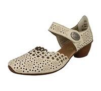Rieker Pia Womens Open Court Shoes 37 Crème