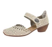 Rieker Pia Womens Open Court Shoes 40 Crème