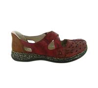 Rieker - Ready2GO Ballerinas - Femme - Chaussures - Rouge - Taille: 38 EU