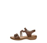 Rieker Sandales Femme Sphere Riptape Taille 40 EU 24 Tan Lea
