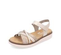 Rieker Remonte Damen D2058 Sandale Femme Sandale, Metallic 90, 43 EU