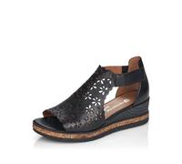 Rieker Remonte Damen D3056 Sandalen, Sandale, schwarz,