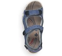 Rieker Rieker Blue Hook & Loop Sandals