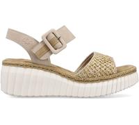 Rieker Rieker Womens Cream Hook & Loop Shoes