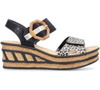 Rieker Rieker Womens Hook & Loop Black Shoes