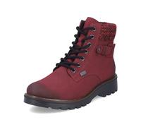 Rieker RiekerTEX 73225 Bottines à lacets pour femme Imperméables, Rouge 35., 39 EU