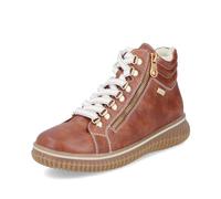 Rieker RiekerTEX 74233 Bottines à lacets pour femme Semelle lâche Imperméable, Beige 24, 39 EU