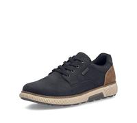 Rieker RiekerTEX B3317 Baskets à lacets pour homme, semelle amovible, hydrofuges, Noir , 45 EU Weit