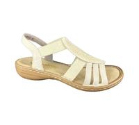 Rieker - Riemchensandalen - Femme - Chaussures - Beige - Taille: 37 EU