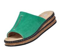 Rieker Sabot femme vert - semelle compensée 40 mm confort estival 42