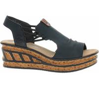 Rieker Sandales Mode Femme 68175, Pointure:37 EU, La Couleur:Bleu