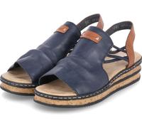 Rieker Femme 62962 Sandale, Bleu, 42 EU