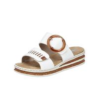 Rieker Sandale Femme Étroit Avec Grande Boucle Ronde Et Talon Compensé 62993