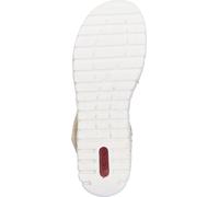 Rieker Sandale Femme Velcro confortable talon compensé étroit coloré V1364, Taille:42 EU, Couleur:Multicolore