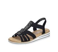 Rieker Sandale Femmes Sandales Sandalette Sandalettes Chaussures Noir V0652