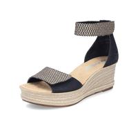 Rieker Sandalen Hak Zwart