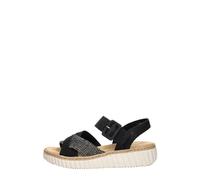 Rieker - Sandalen Plat - Femme - Chaussures - Noir - Taille: 36 EU