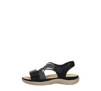 Rieker - Sandalen Plat - Femme - Chaussures - Noir - Taille: 43 EU