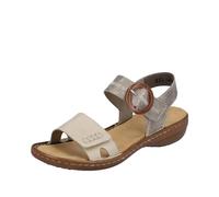 Rieker Sandales 608z3 pour femme, beige, 41 EU