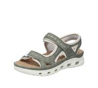 Rieker Sandales '64066' vert / blanc, Taille 38
