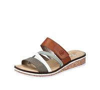 Rieker Femme V3652 Sandale, Combinaison Verte, 39 EU