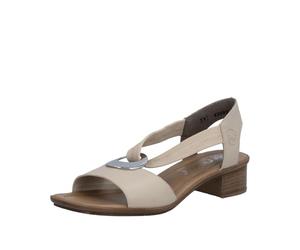Rieker Sandales à lanières 62662 pour femme, beige, pointure 39