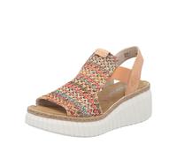 Rieker Sandales à lanières '69172' beige / menthe / saumon, Taille 41