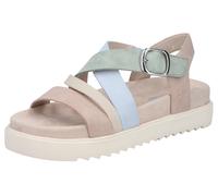 Rieker Sandales à lanières beige / crème / bleu clair / vert clair, Taille 38