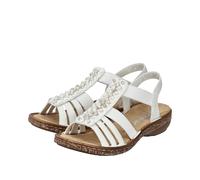 Rieker Sandales à lanières blanc cassé, Taille 40