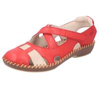 Rieker Sandales à lanières crème / noisette / grenadine, Taille 38