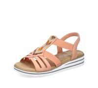 Rieker Sandales à lanières pour femme V0651, Orange 38, 40 EU Étroit