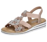 Rieker Sandales mode femme V0613 – Rose – Pointure 37 (EU)