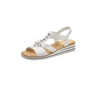 Rieker Sandales argent / blanc naturel, Taille 41
