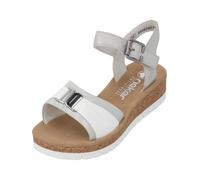 Rieker Sandales argent / blanc, Taille 40