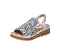 Rieker Sandales beige / bleu clair / rose clair, Taille 38