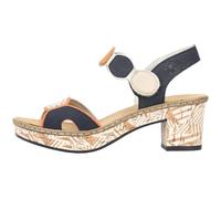 Rieker Sandales beige / bleu marine / blanc, Taille 41