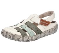 Rieker Sandales beige clair / olive / menthe, Taille 40