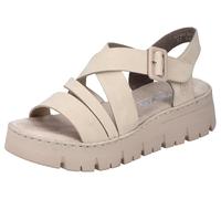 Rieker Sandales à plateforme V1063 pour femme Beige 40 EU Étroit