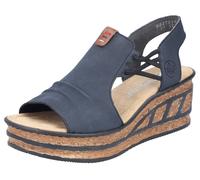 Rieker Sandales Mode Femme 68175, Pointure:39 EU, La Couleur:Bleu