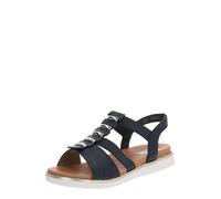 Rieker Sandales pour femme V5051 T-Spangen Printemps/été Bleu Pacifique 38 EU