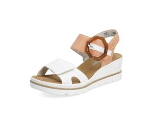 Rieker Sandales camel / blanc, Taille 39